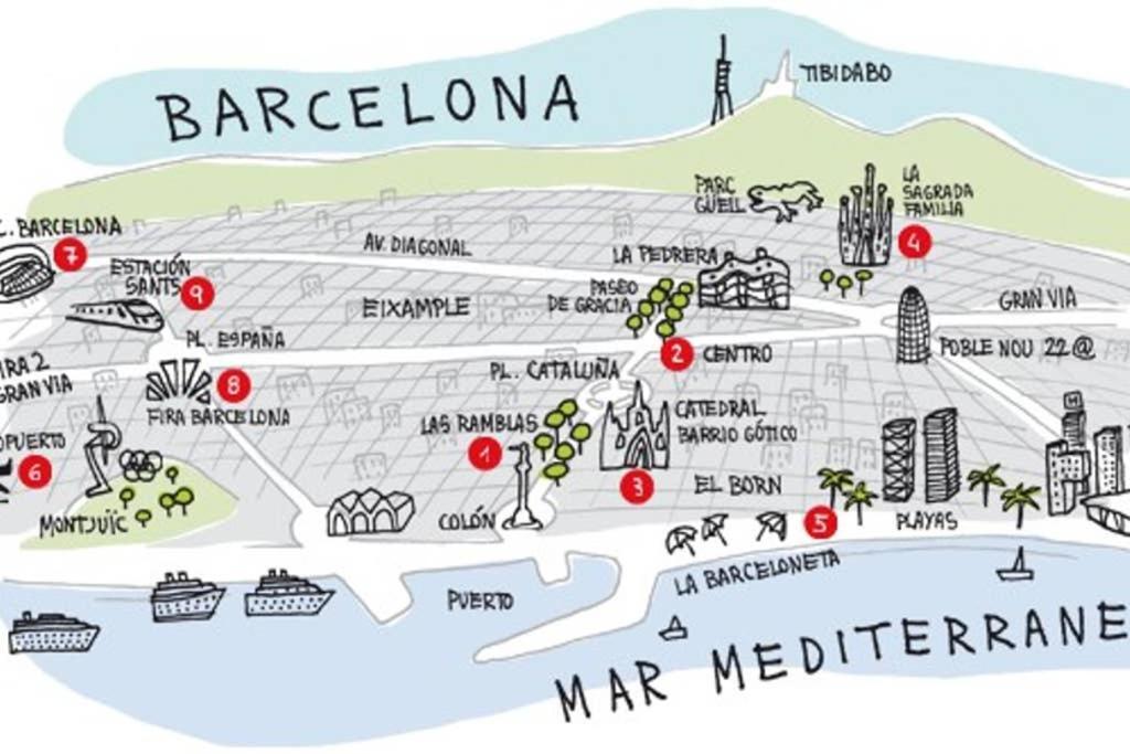 7 Pax Montserrat Ramblas Barcelona Bagian luar foto